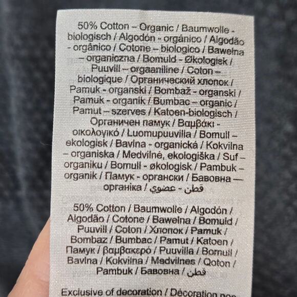 Selected Homme Long Sleeve Knit Crew Neck Sweater Gray Men XXL Organic Cotton - Picture 6 of 9